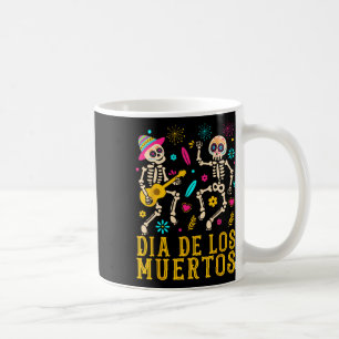Dia De Los Muertos Costume Day of the dead Skeleto Kaffemugg