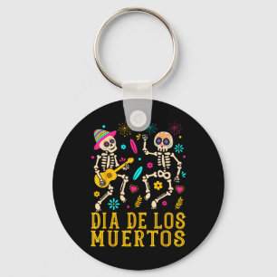 Dia De Los Muertos Costume Day of the dead Skeleto Nyckelring