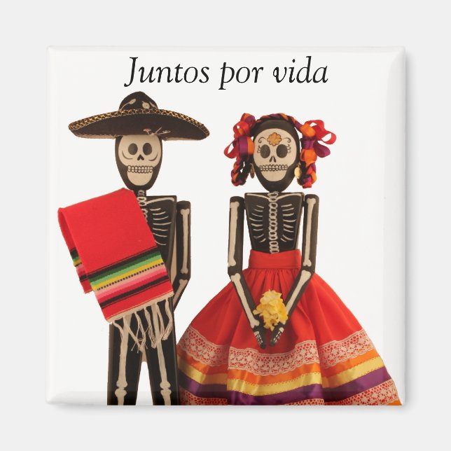 Dia de los Muertos Couple Magnet (Framsidan)