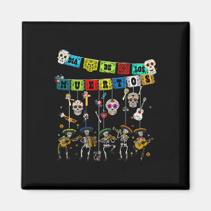 Dia De Los Muertos Dag För Döda Rolig Skalle Dan Magnet
