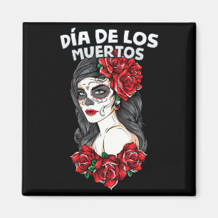 Dia De Los Muertos Dag för hans myndighet Magnet