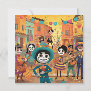 Dia de los Muertos, Dance of the Papel Mâché Inbjudningar