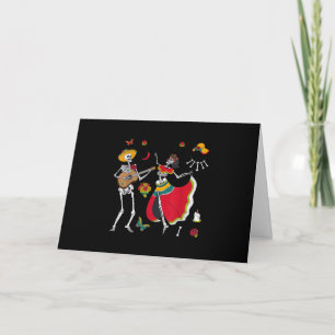 Dia De los Muertos Day Dead 2020 Skull Dancing Kort
