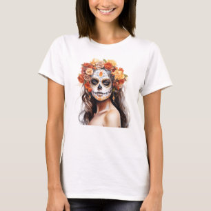 Dia De Los Muertos Day of the dead Catrina T Shirt