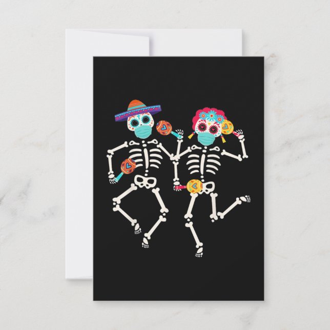 Dia De los Muertos Day of the dead Kort (Framsida)