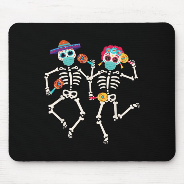 Dia De Los Muertos Day of the dead Skull Dancing Musmatta (Framsidan)