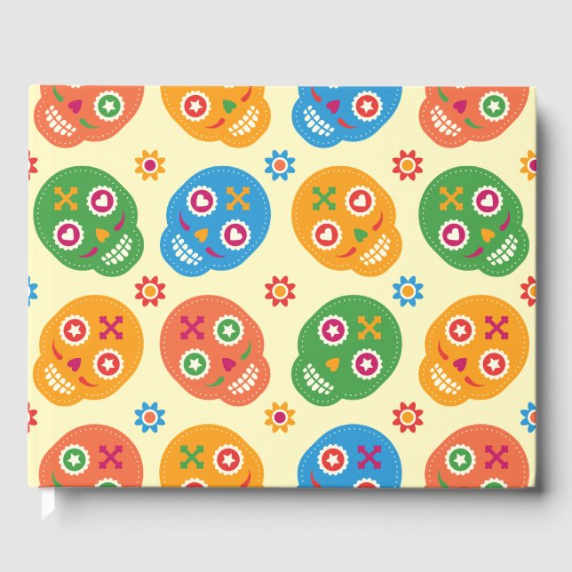 Dia De Los Muertos. Day of the dead. SockerDöskall Gästböcker (Framsida)