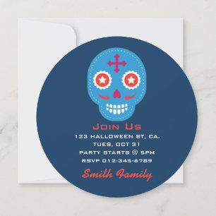 Dia De Los Muertos. Day of the dead. SockerDöskall Inbjudningar