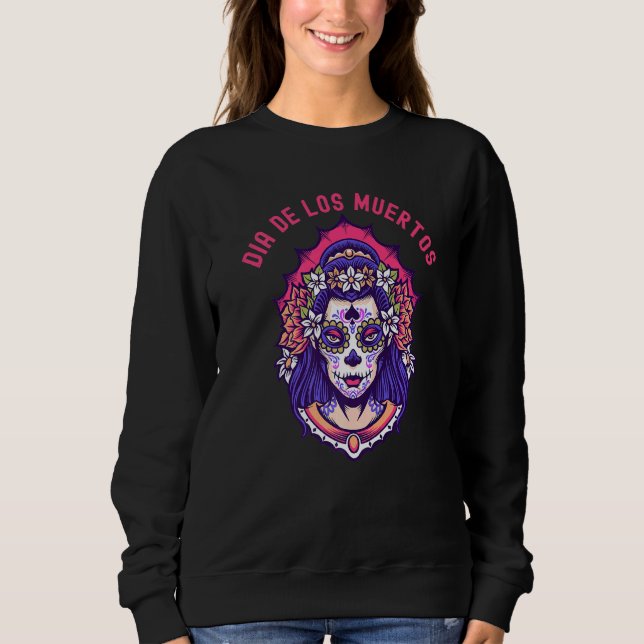 Dia De Los Muertos Day of the dead Sugar Skull Cos T Shirt (Framsida)