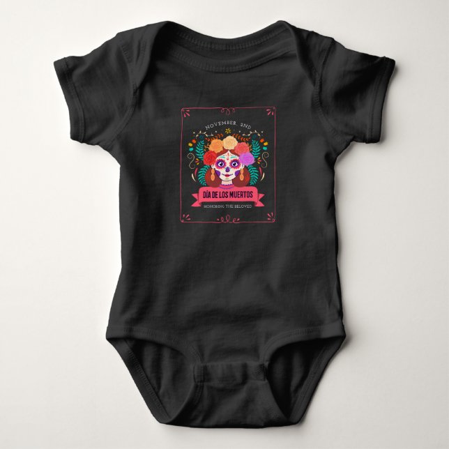 Dia de los muertos day of the dead t shirt (Framsida)