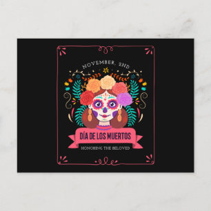 Dia de los muertos day of the dead vykort