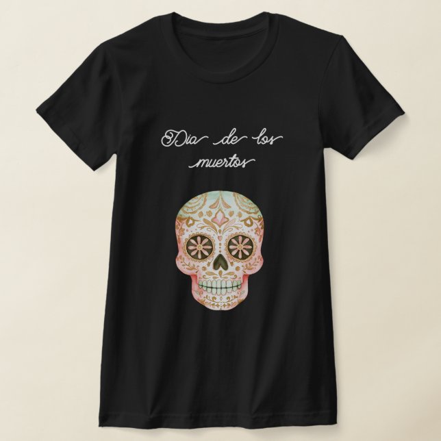 Día de los Muertos (De dödas dag) T Shirt (Laydown)