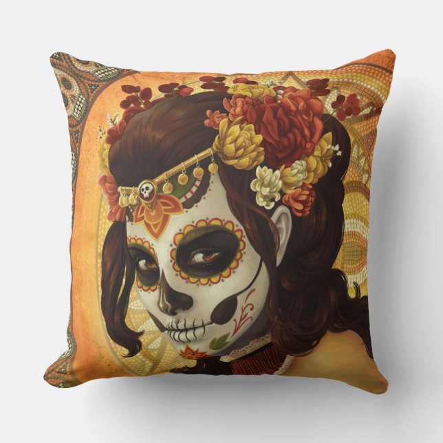 Dia De Los Muertos Dekorativ kudde (Framsida)