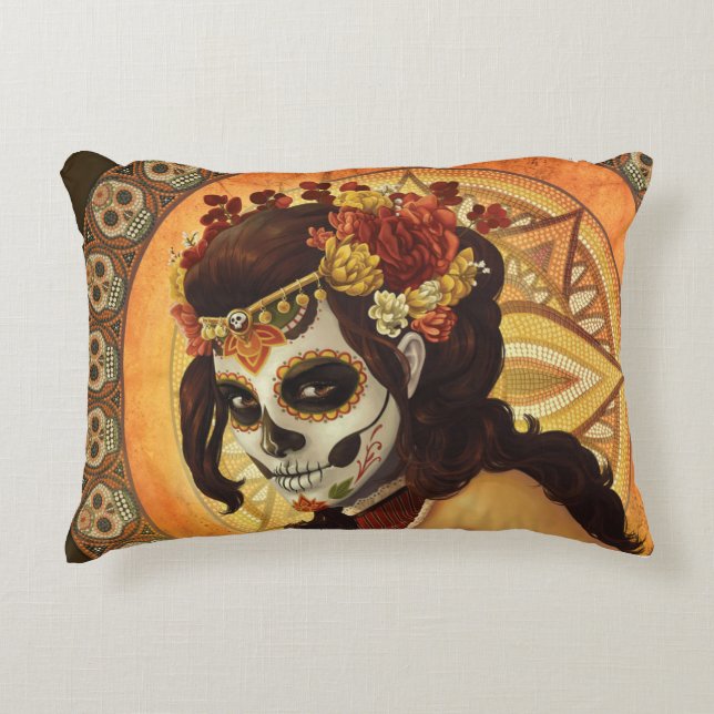 Dia De Los Muertos Dekorativ kudde (Framsidan)