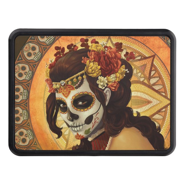 Dia De Los Muertos Dekorativ kudde Dragkroksskydd (Framsidan)