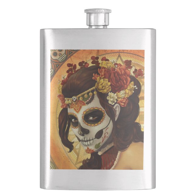 Dia De Los Muertos Dekorativ kudde Fickplunta (Framsidan)