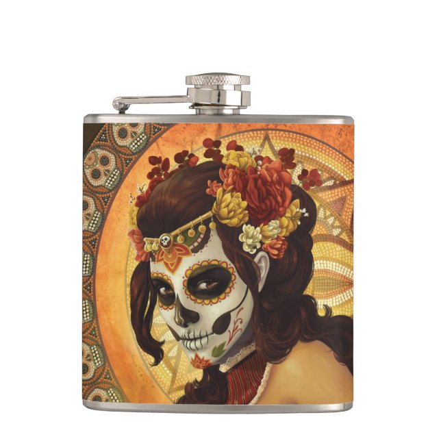 Dia De Los Muertos Dekorativ kudde Fickplunta (Framsidan)