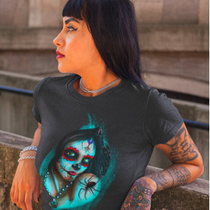 Dia de Los Muertos Döda Dagen Kvinnors T Shirt