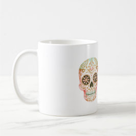 Día de los muertos-dödskalle kaffemugg