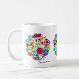 Dia de Los Muertos Döskallars Kaffemugg