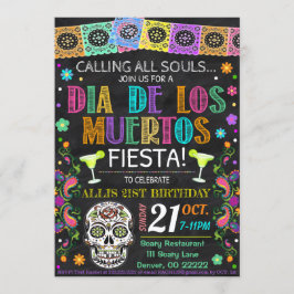 Dia De Los Muertos Fest Invitation Inbjudningar