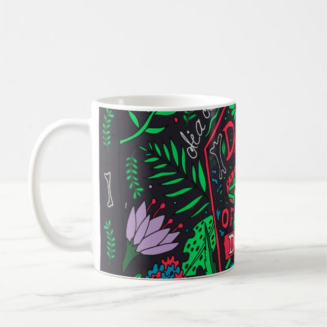 Dia de los Muertos: Festive Card Set Kaffemugg (Vänster)