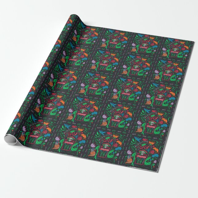 Dia de los Muertos: Festive Card Set Presentpapper (Utrullad)