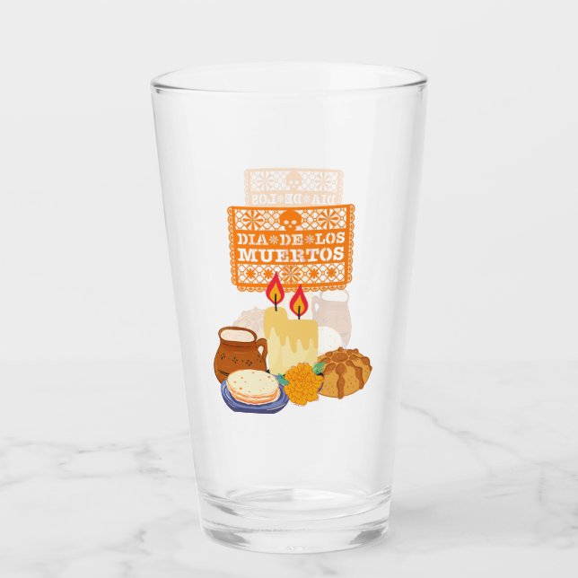 Dia De Los Muertos Firande Glaskopp (Framsida)