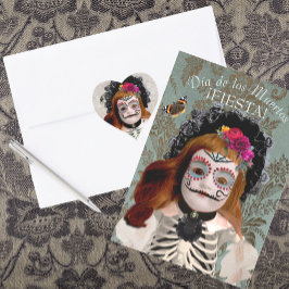 Día de los Muertos firande inbjudan
