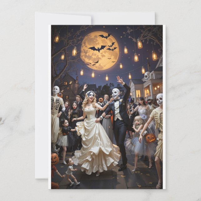 "Dia de los Muertos Firande - Kärlek Unites Us" Inbjudningar (Framsida)