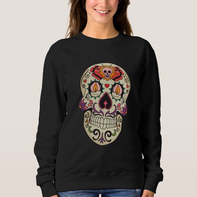 Dia De Los Muertos  for Men Sugar Skull Day Of The T Shirt (Framsida)