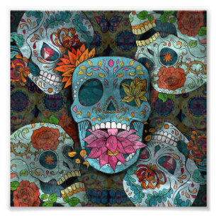 Dia De Los Muertos Fototryck