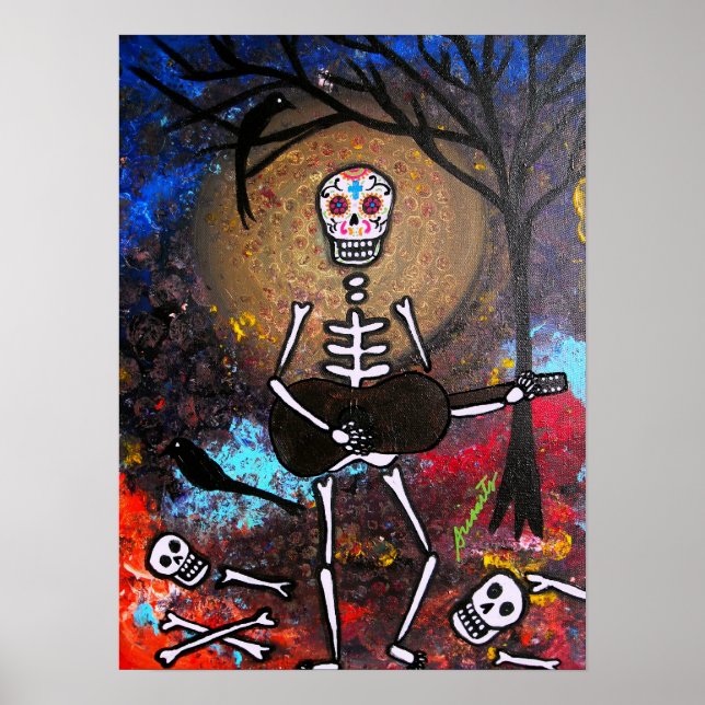DIA DE LOS MUERTOS GITARERO POSTER (Framsidan)