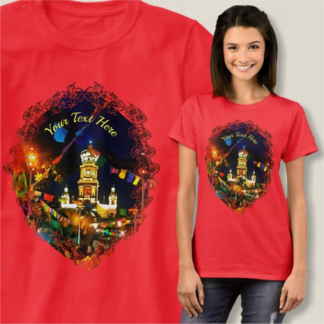 Dia de Los Muertos Guadalupe Church PV-190130 T Shirt (Skapare uppladdad)