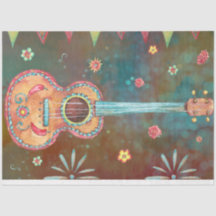 Dia De Los Muertos Guitar - Vibrant Firande