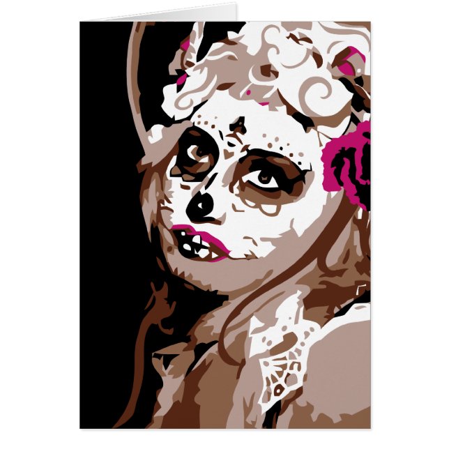 dia de los muertos hälsningskort (Framsidan)