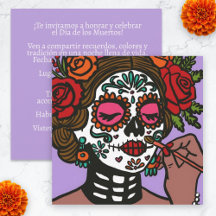 Día de los Muertos Hand plockade Catrina