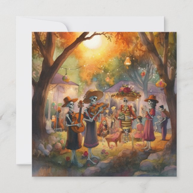 "Dia de los Muertos", Harmony på Graveyard Inbjudningar (Framsida)