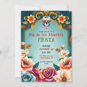 💀🎉Día de los Muertos Hjärta & Själ Inbjudningar