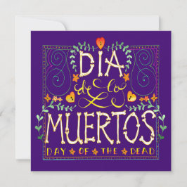 Dia De Los Muertos-inbjudan - De dödas dag Inbjudningar
