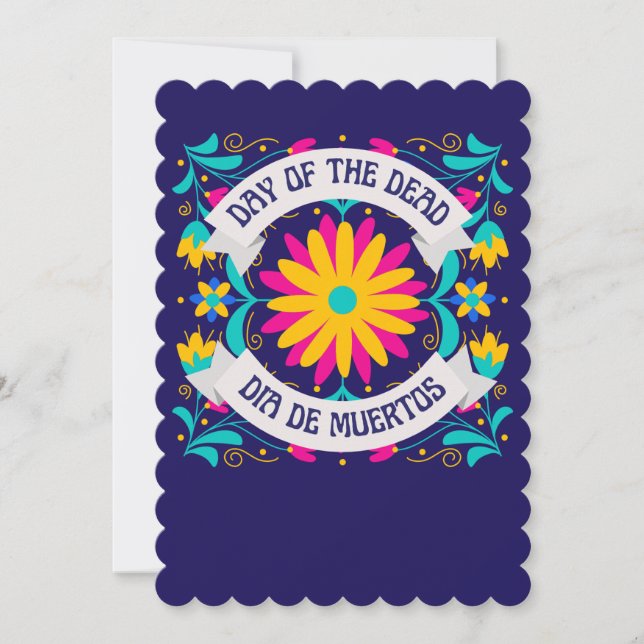 Dia De Los Muertos-inbjudan Inbjudningar (Framsida)