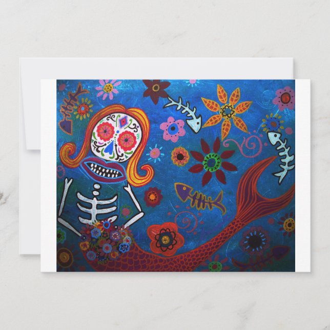 DIA DE LOS MUERTOS INVICATION INBJUDNINGAR (Framsida)