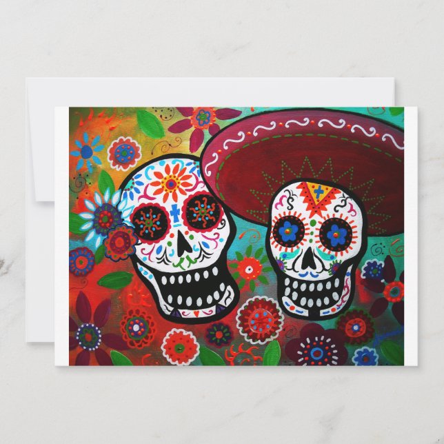 DIA DE LOS MUERTOS INVICATION INBJUDNINGAR (Framsida)