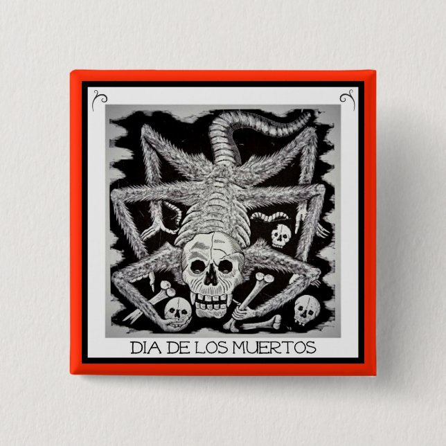 Dia de los muertos - Jose Posada Button Knapp (Framsida)