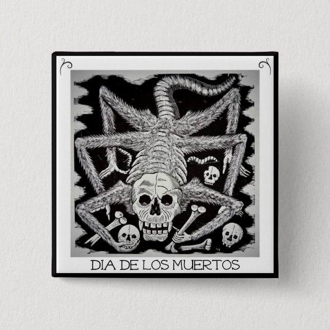Dia de los muertos - Jose Posada Button Knapp (Framsida)