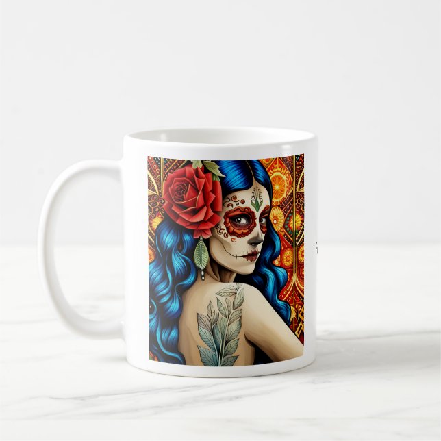 Día de los Muertos Kaffemugg (Vänster)
