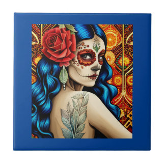 Día de los Muertos Kakelplatta