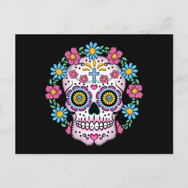 Día de los Muertos-kalle Vykort (Framsida)