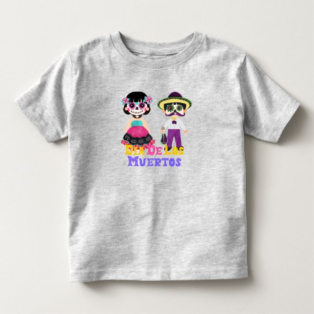 Dia De Los Muertos Kids T Shirt (Framsida)