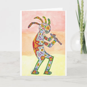 Dia de Los Muertos Kokopelli Kort